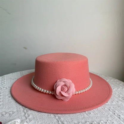 Flat Top French Fedora Hat