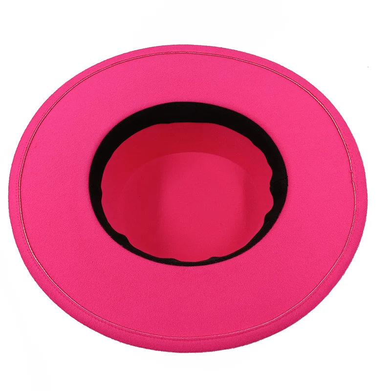 Flat Top Fedora Hat with Bow Tie