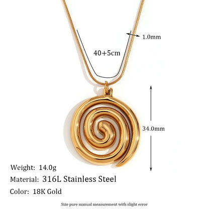 Spiral Pendant Necklace