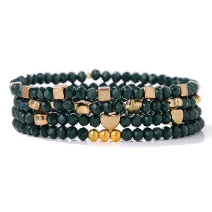 4Pcs Set Crystal Glass Bead Bracelet