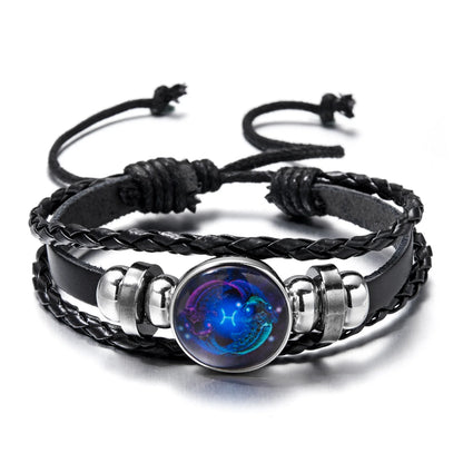 Luminous Zodiac Sign Charm Bracelet