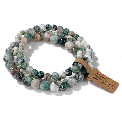 3pcs Set - Natural Agate Stone Bracelet