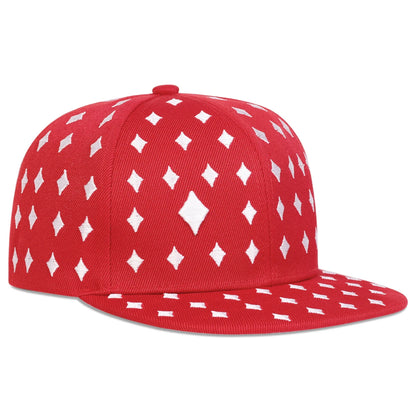 Poker Embroidery Hip-Hop Baseball Cap