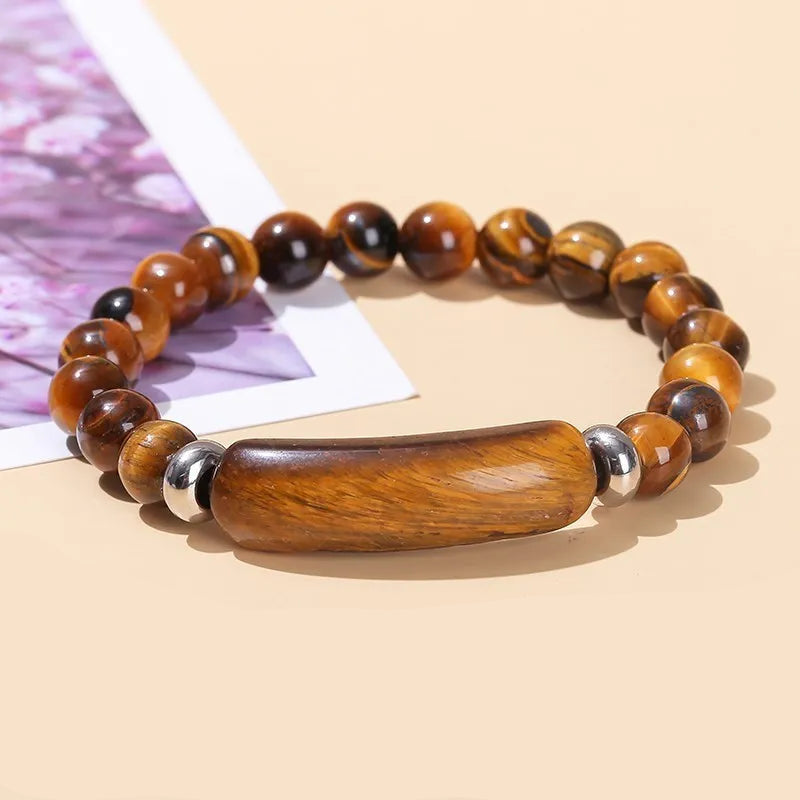 Crystal Bracelet with Rectangle Bar Charm