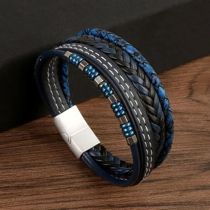 Multi Strand Leather Bracelet