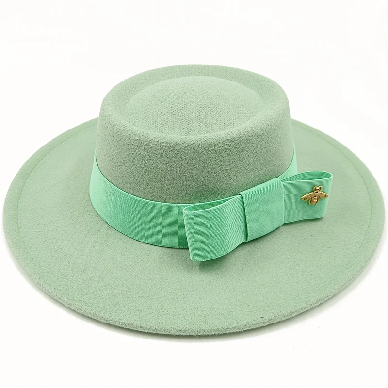 Two-Tone Bow Tie Fedora Hat