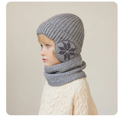 Kids Beanie Hat and Neck Warmer Set