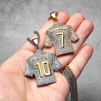 Football Jersey Pendant Necklace