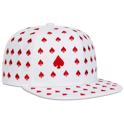 Poker Embroidery Hip-Hop Baseball Cap