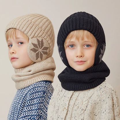 Kids Beanie Hat and Neck Warmer Set