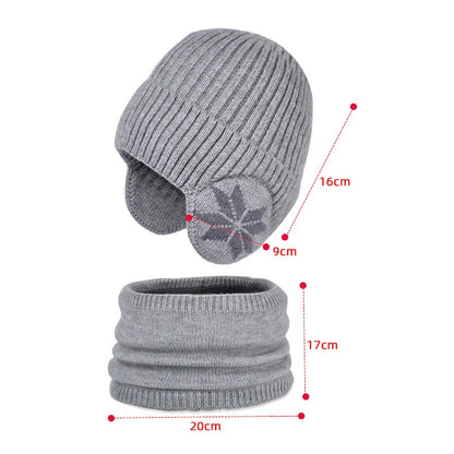 Kids Beanie Hat and Neck Warmer Set