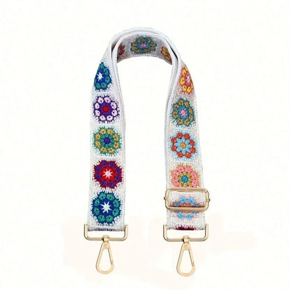 Floral Crochet Adjustable Shoulder Bag Strap