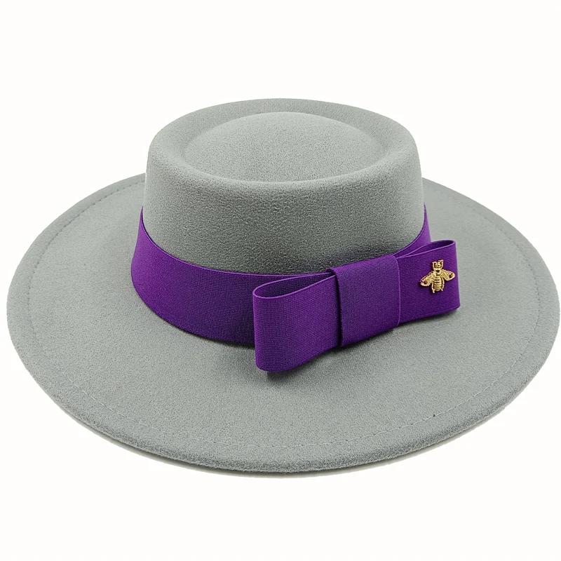Two-Tone Bow Tie Fedora Hat