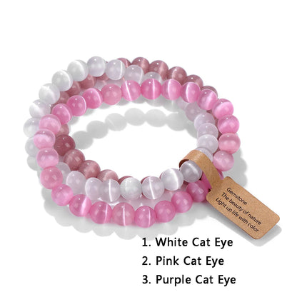 3Pcs Natural Stone Bracelet Set