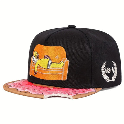 Homer Simpson Donut Bite Baseball Cap