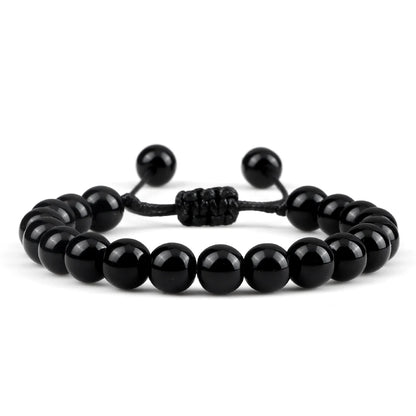 Natural Stone Beads Adjustable Bracelet