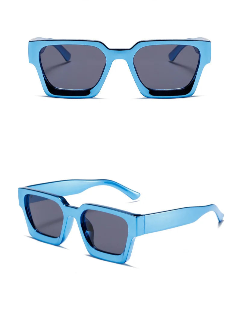 Retro Thick Frame Square Sunglasses