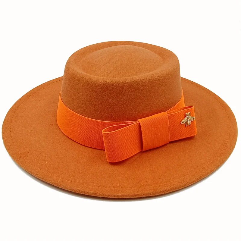 Two-Tone Bow Tie Fedora Hat