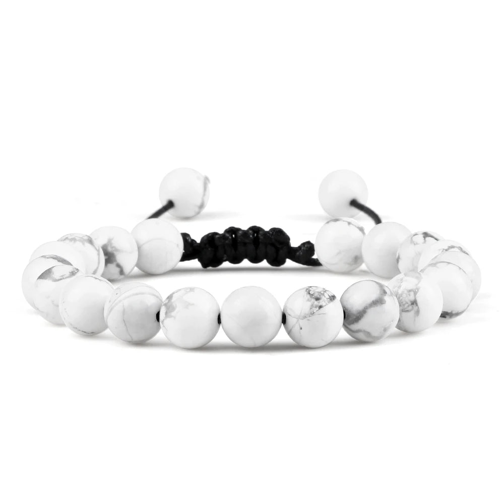 Natural Stone Beads Adjustable Bracelet
