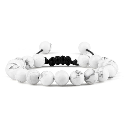 Natural Stone Beads Adjustable Bracelet