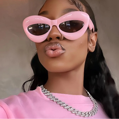 Oversized Lip-Shaped Sunglasses