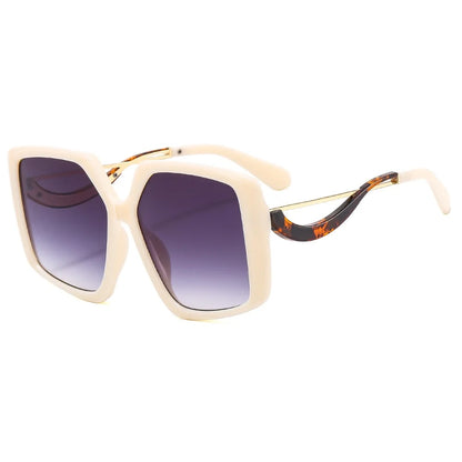 Retro Oversized Irregular Square Sunglasses