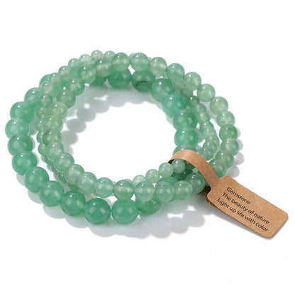 3pcs Set - Natural Agate Stone Bracelet