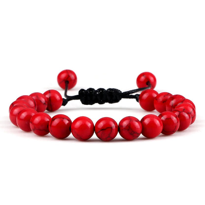 Natural Stone Beads Adjustable Bracelet