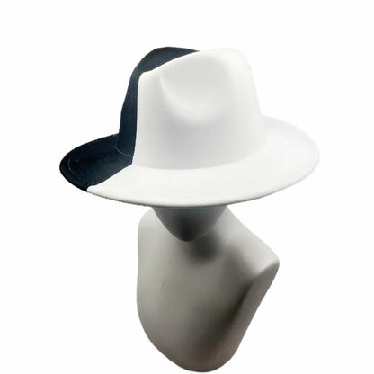 Colourful Wide Brim Panama Fedora Hat
