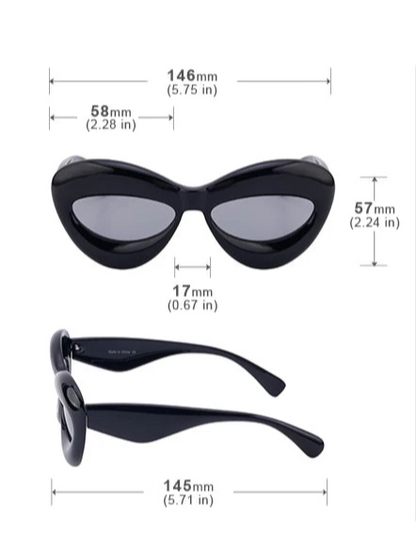 Oversized Lip-Shaped Sunglasses