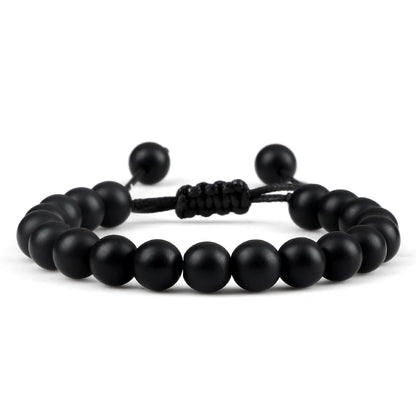 Natural Stone Beads Adjustable Bracelet