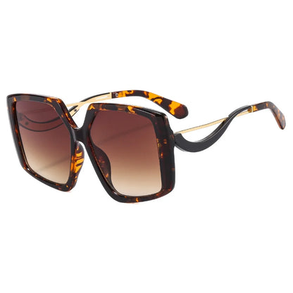 Retro Oversized Irregular Square Sunglasses