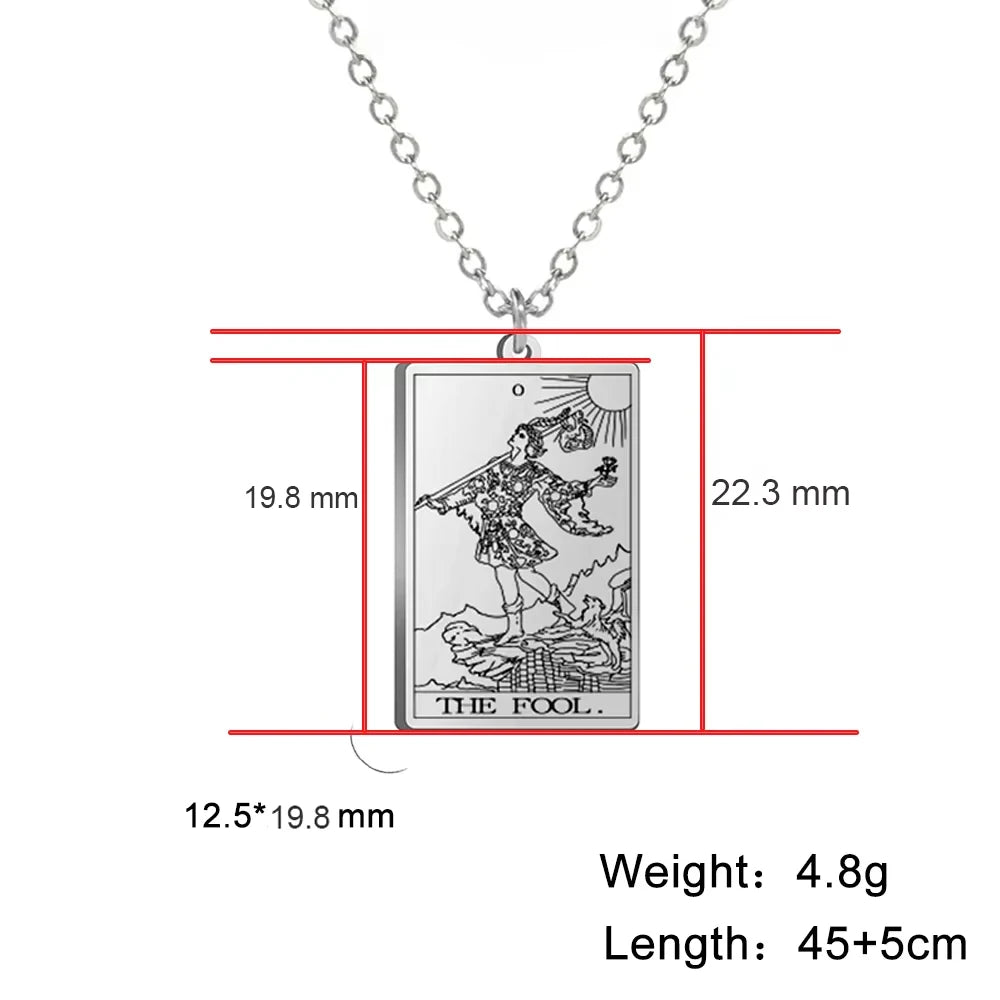 Tarot Card Pendant Necklace