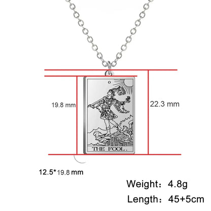 Tarot Card Pendant Necklace