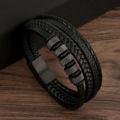 Men's Fashion Leather Bracelet