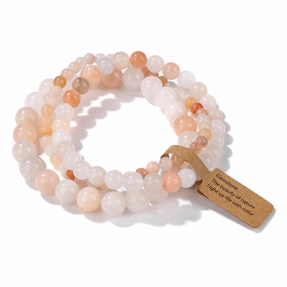 3pcs Set - Natural Agate Stone Bracelet