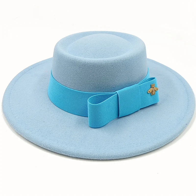 Two-Tone Bow Tie Fedora Hat