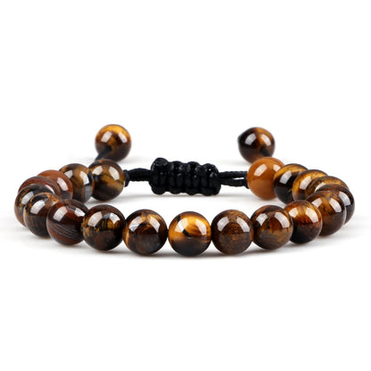 Natural Stone Beads Adjustable Bracelet