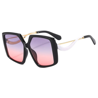 Retro Oversized Irregular Square Sunglasses