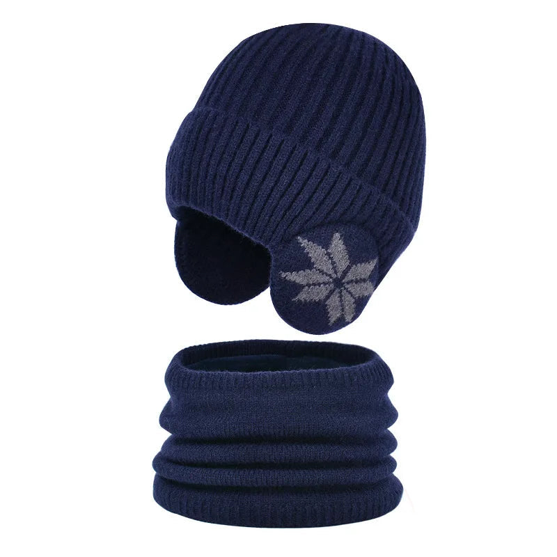 Kids Beanie Hat and Neck Warmer Set