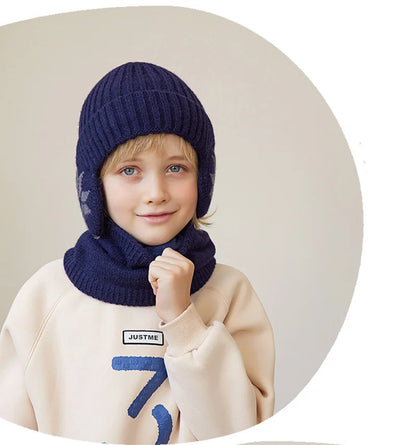 Kids Beanie Hat and Neck Warmer Set