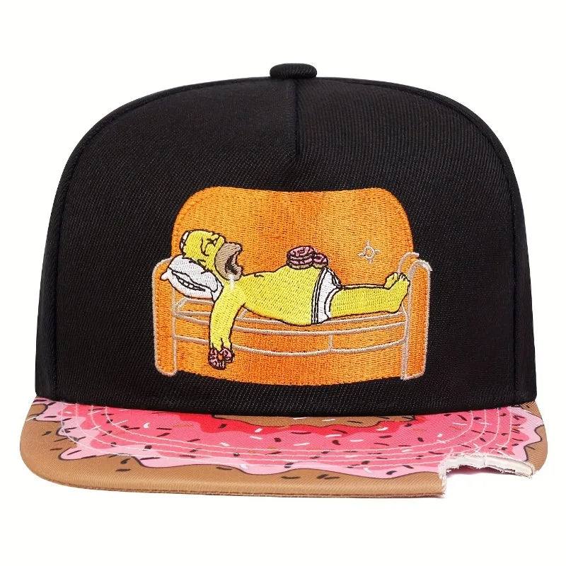 Homer Simpson Donut Bite Baseball Cap