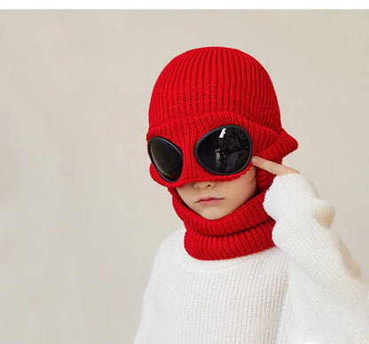Kids Goggles Beanie and Neck Warmer Set