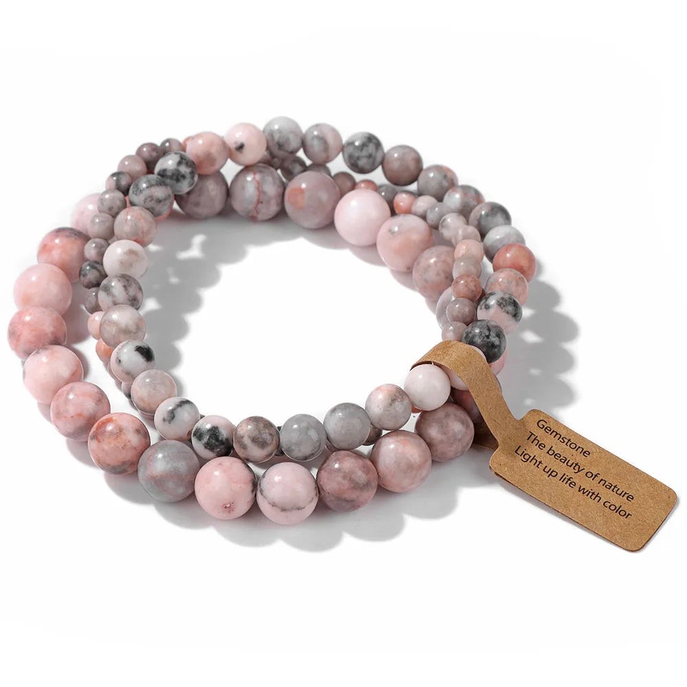 3pcs Set - Natural Agate Stone Bracelet