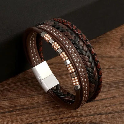 Multi Strand Leather Bracelet