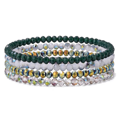 4Pcs Set Crystal Glass Bead Bracelet