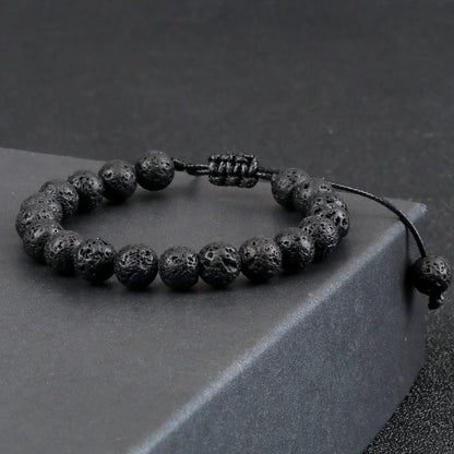 Natural Stone Beads Adjustable Bracelet