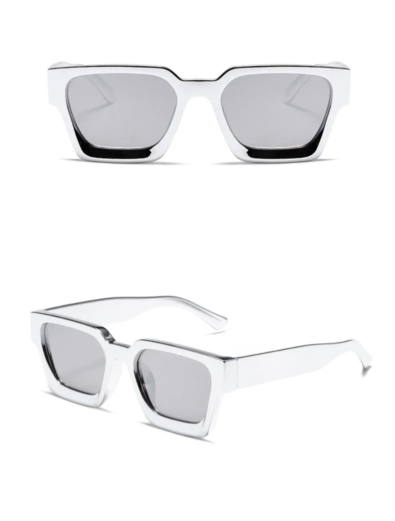 Retro Thick Frame Square Sunglasses