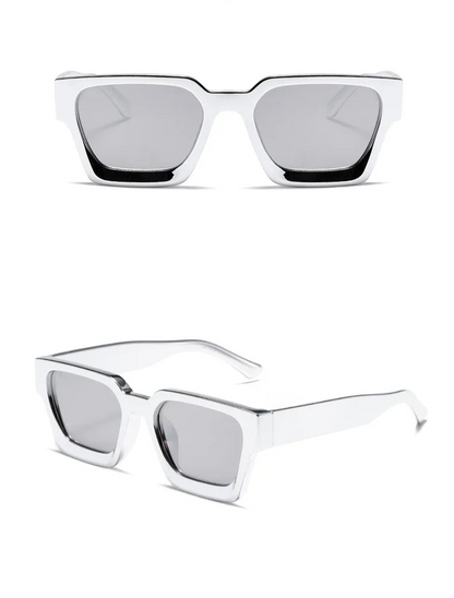 Retro Thick Frame Square Sunglasses