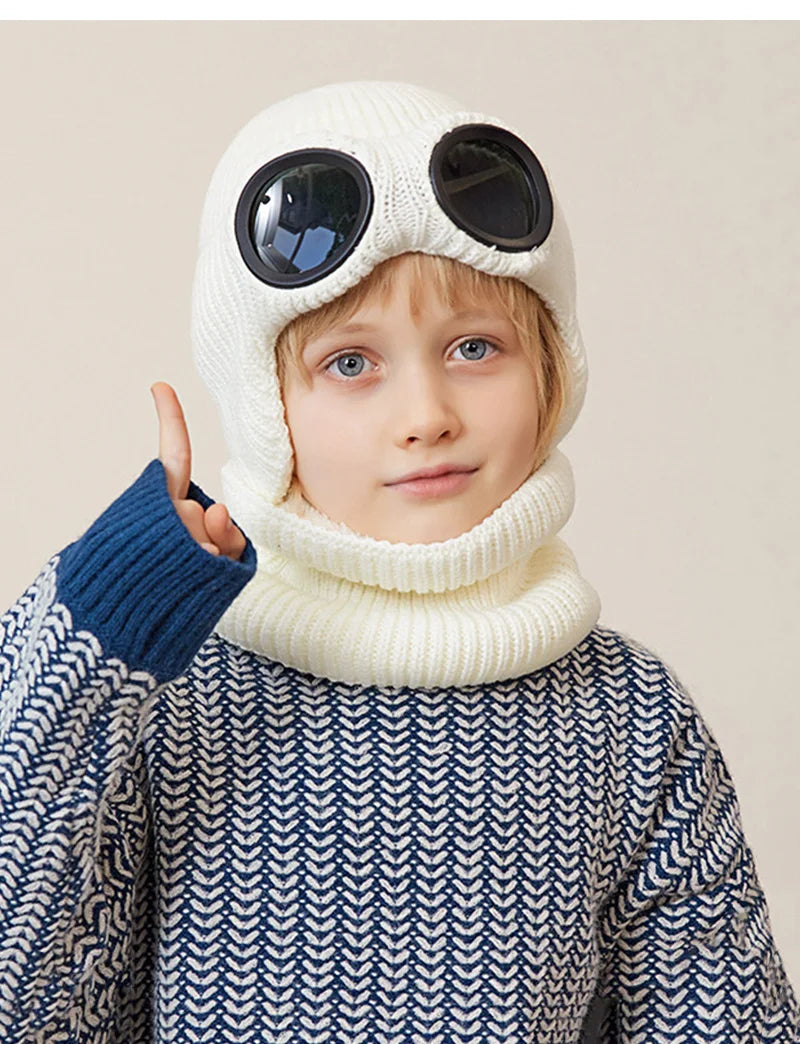 Kids Goggles Beanie and Neck Warmer Set